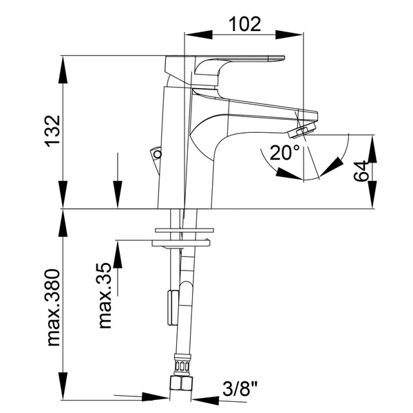 Herz baterija Infinity I10 za umivaonik 00004