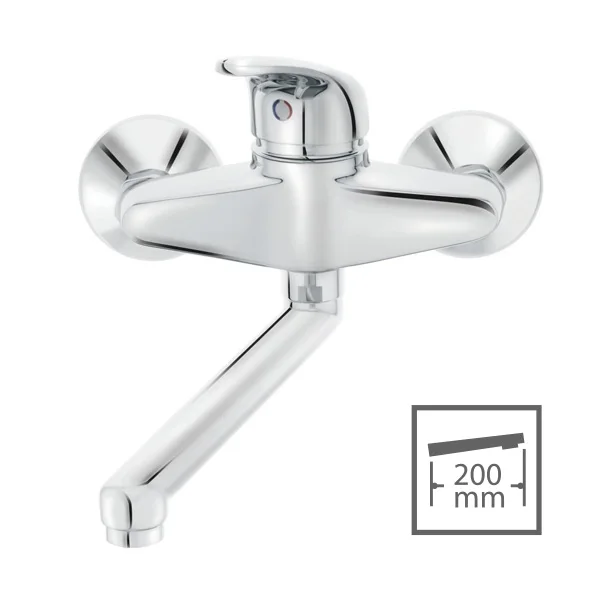 Herz baterija Simpaty S22 za kuhinju, zidna, izliv 200mm 00281