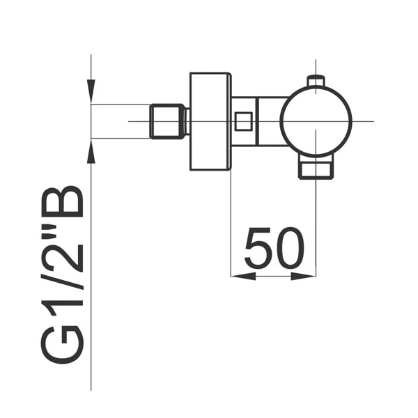 Herz baterija Fresh T40 termostatska za tuš kadu 00440
