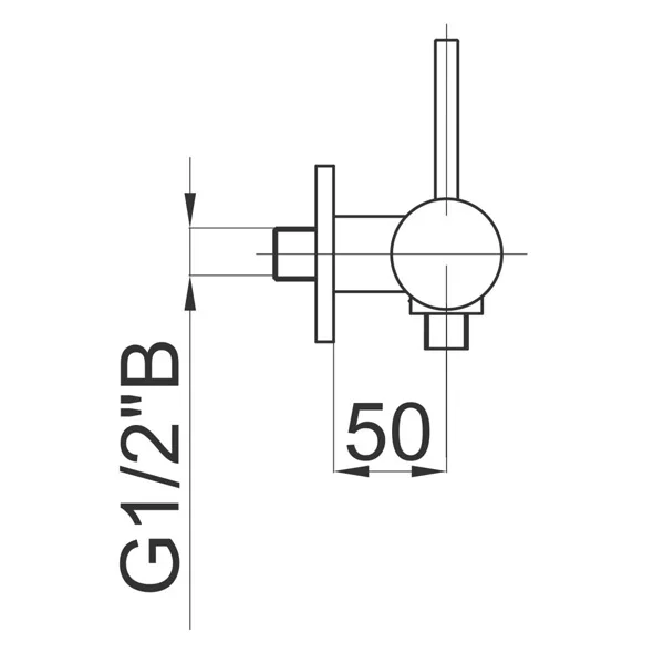 Herz baterija Fresh F40 za tuš kadu 00434