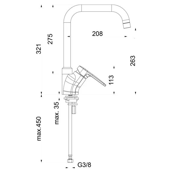 Herz baterija Infinity I23 za kuhinju 00176