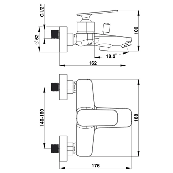 Herz baterija Zen U30 za kadu 00330