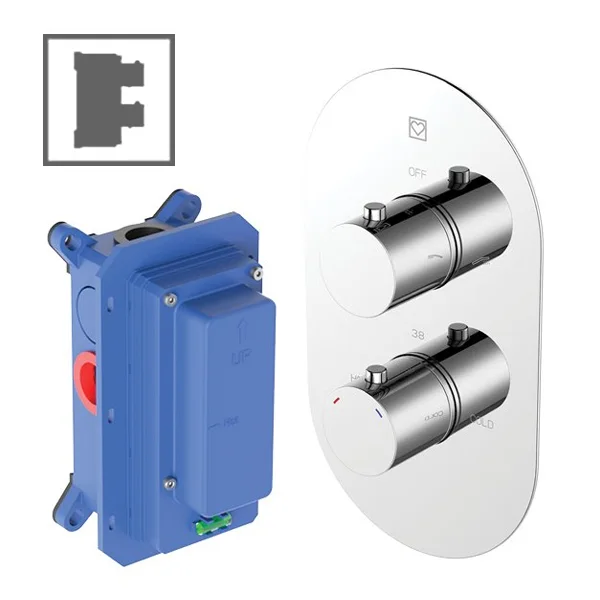 Herz baterija Fresh F91 za kadu, ugradna, termostatska 00399