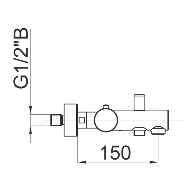 Herz baterija Fresh T30 termostatska za kadu 00339