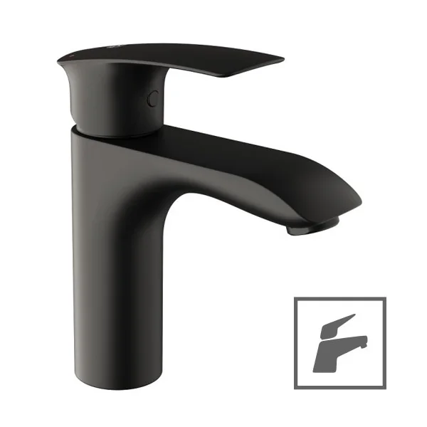 Herz baterija Elite Black E11B za umivaonik, crna 00088B
