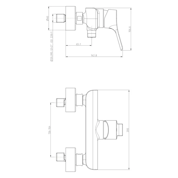 Herz baterija Lino L40 za tuš kadu 00490H