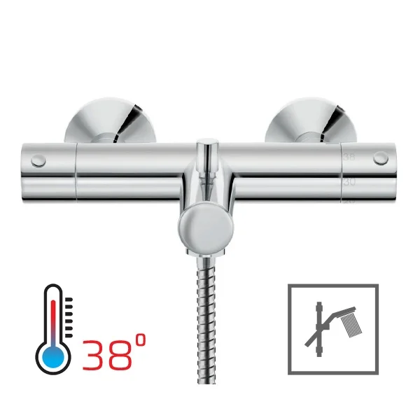 Herz baterija Fresh T30 termostatska za kadu, tuš ručica, tuš crevo, konzola 00336