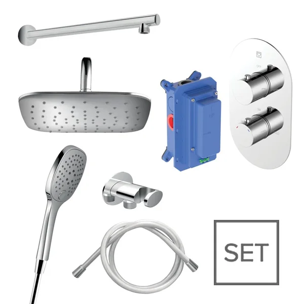 Herz baterijski ugradni set Fresh F191, termostatski 00379