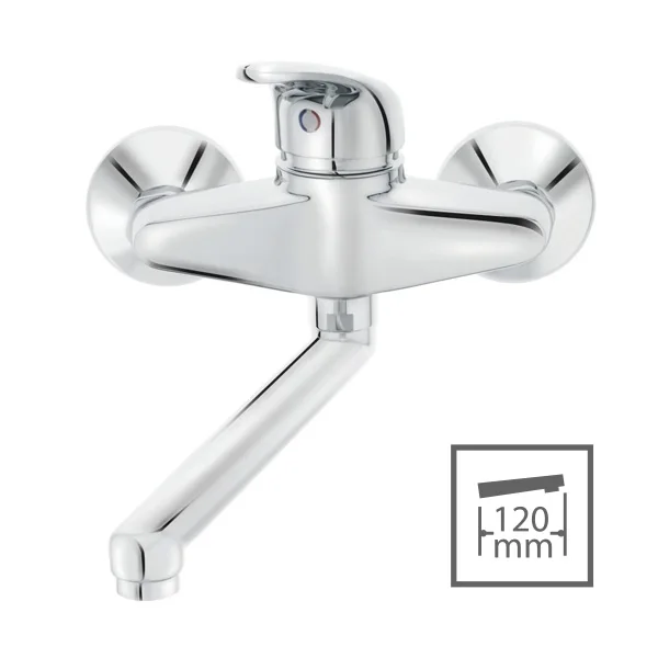Herz baterija Simpaty S22 za kuhinju, zidna, izliv 120mm 00282