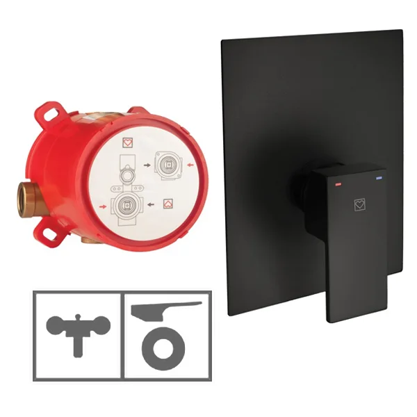 Herz baterija SQ Black Q90B za kadu, crna 00361B