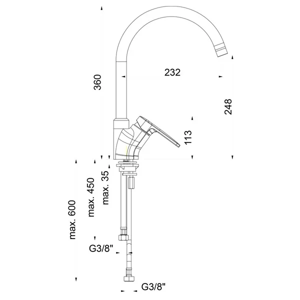 Herz baterija Infinity I22 za kuhinju 00174