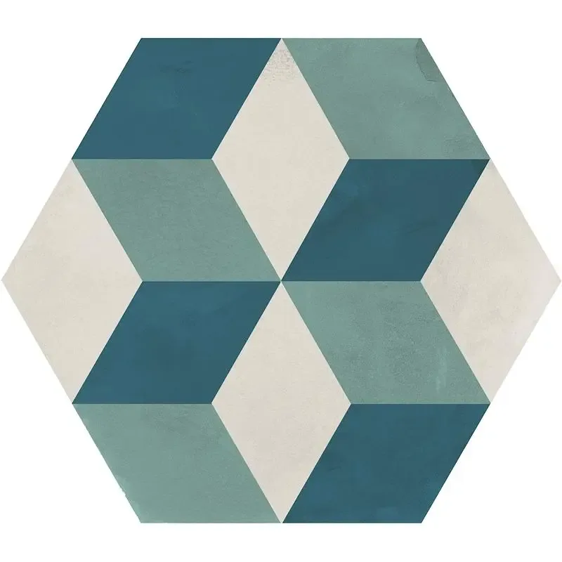 Terra.Art Cubo Oceano/cielo Esagona 25x21.6 I409