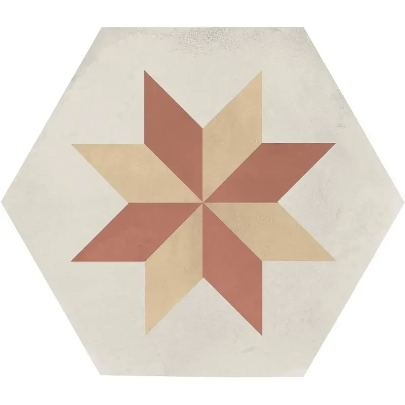 Terra.Art Stella Tramonto/crema Esagona 25x21.6 I428