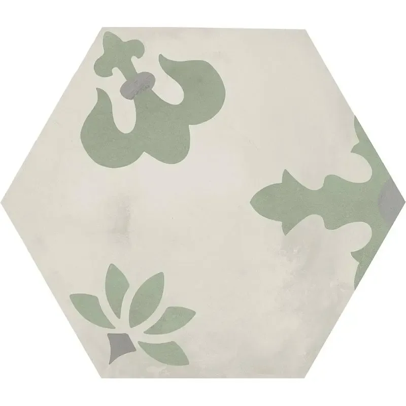 Terra.Art Giglio Sabbia/menta Esagona 25x21.6 I417