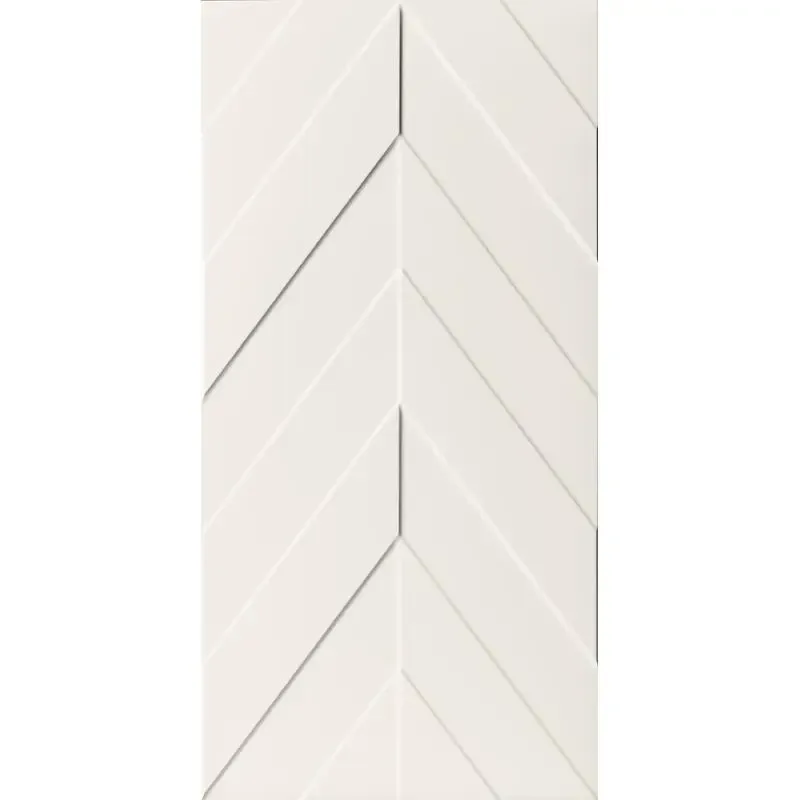 4D.Chevron White Matt 40x80 D730