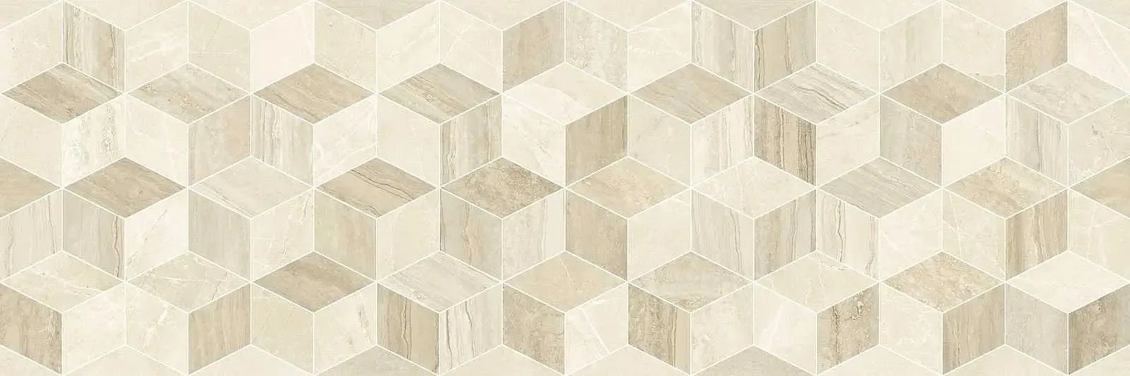 Imperiale Decoro Tangram Travertino 30x90 R75G