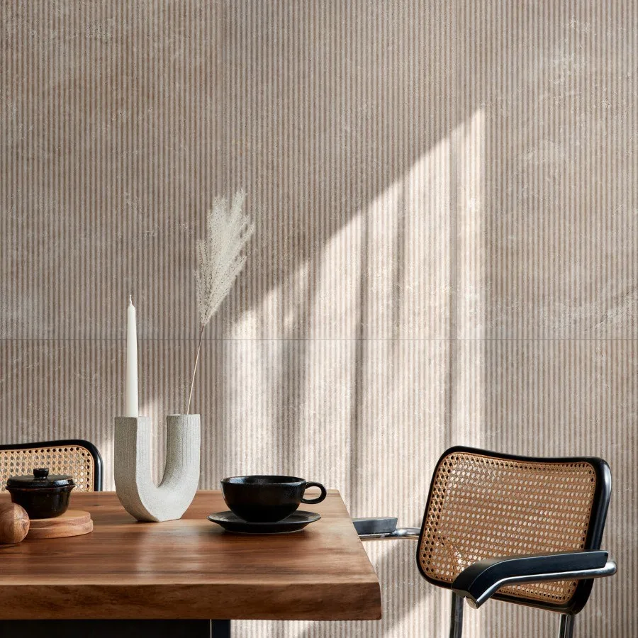 Travertino Struttura Canneto 3D Cross Noce 60x120 RCC5