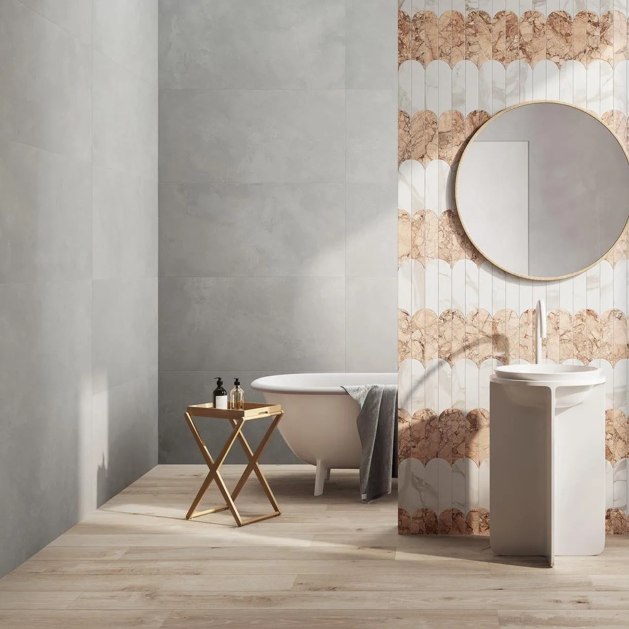 Incanto Calacatta Nobile Glossy Mosaico Ventaglio 28.1x31 R9CE