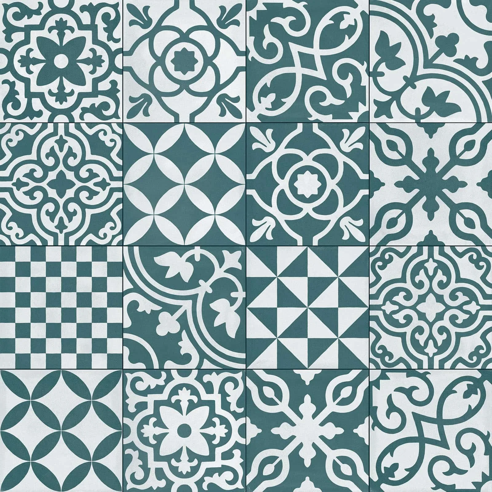 Contrasti Ottanio Decoro Mix 20x20 R7H4