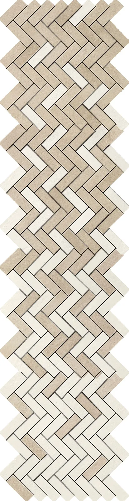Terracruda Mosaico Degrade' Luce Sabbia 33.2x128.8 R06A