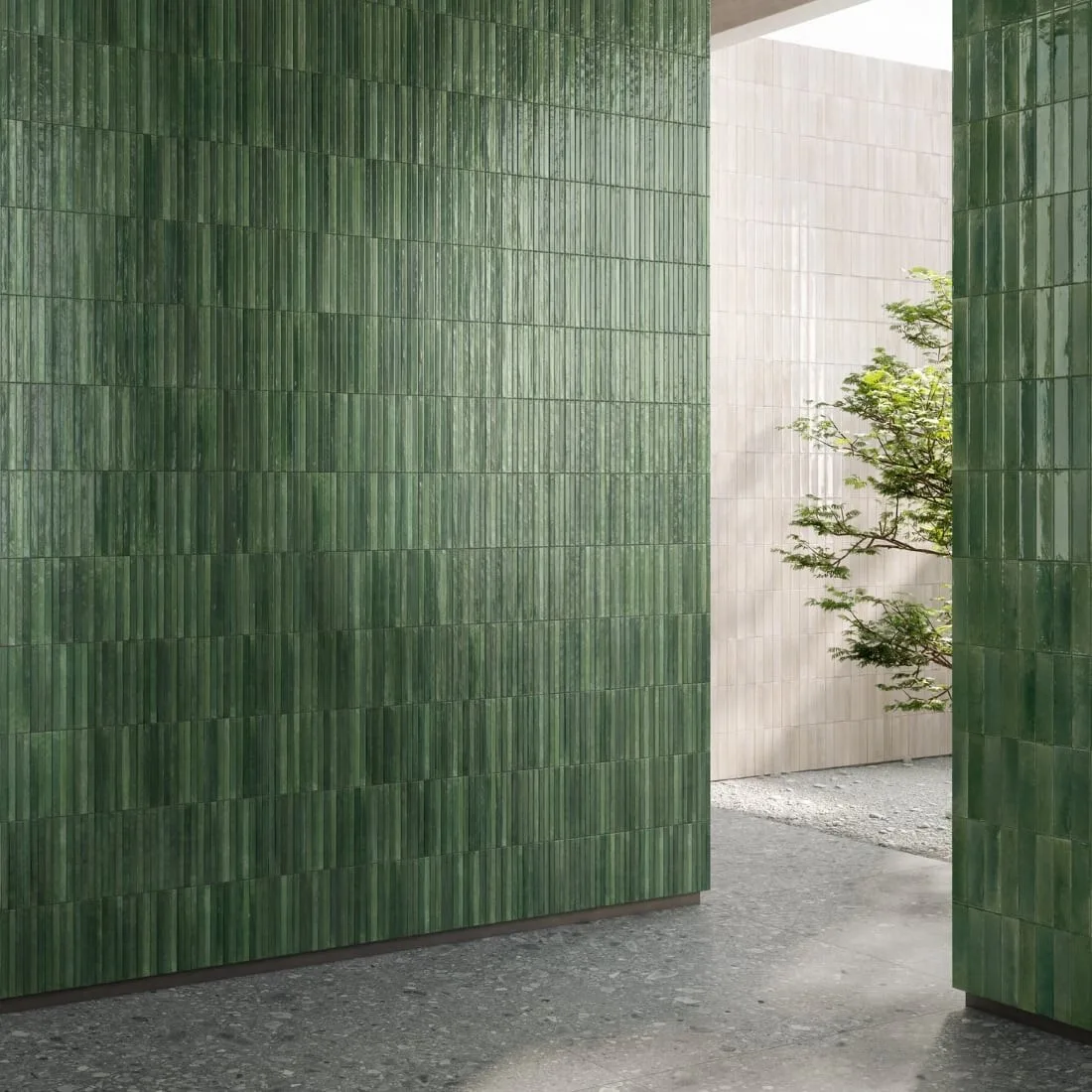 Look Verde Struttura 3D Yubi Glossy 6x24 RCU8