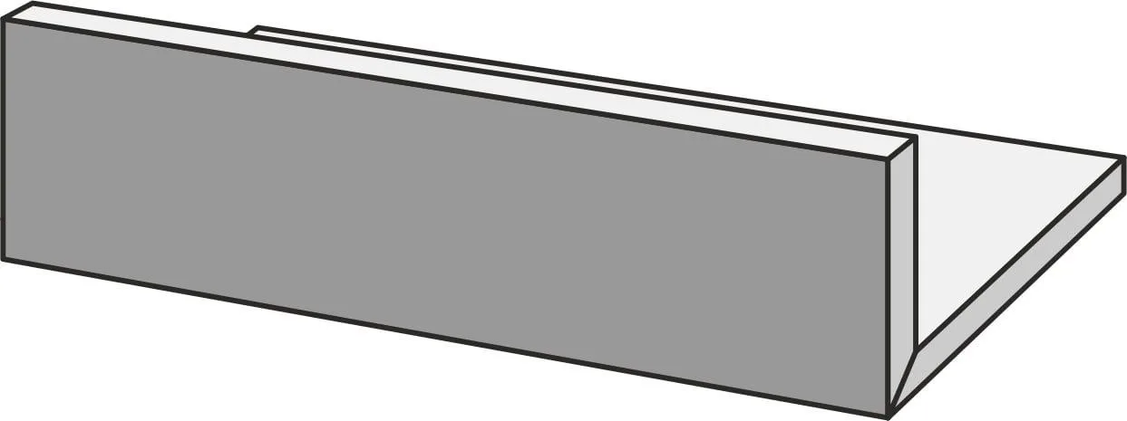 Realstone Slate XT20 Black Cordolo L Rett. 15x80 R6DY