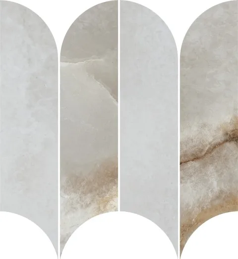 Incanto Onice Perla Mosaico Ventaglio 28.1x31 RDHF