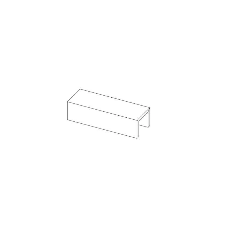 Realstone Travertino XT20 Cross Bianco Bordo U RT 15x80 RCP8