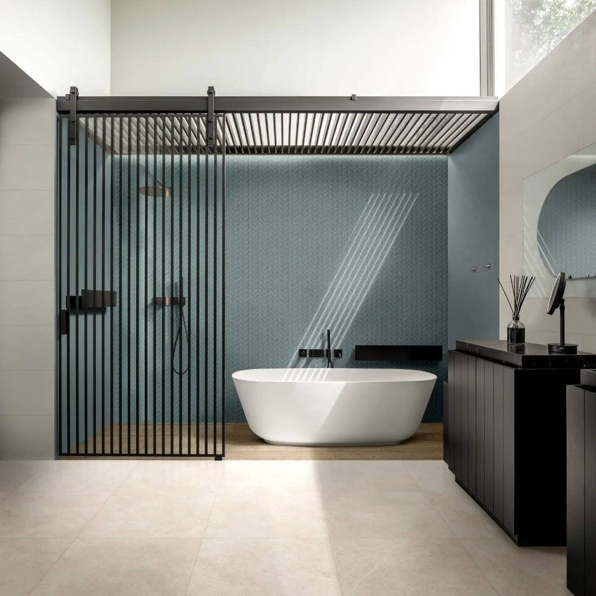 Vida Azzurro STR 3D Foglia RT 30x90 RA6R