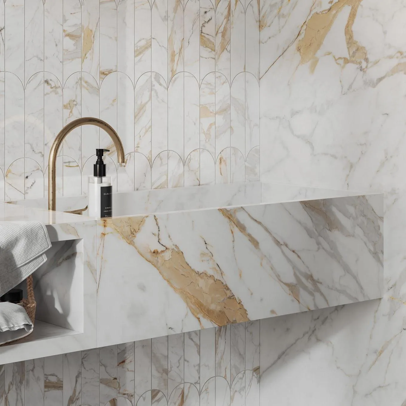 Incanto Calacatta Michelangelo Glossy Rettificato 120x120 R8NS