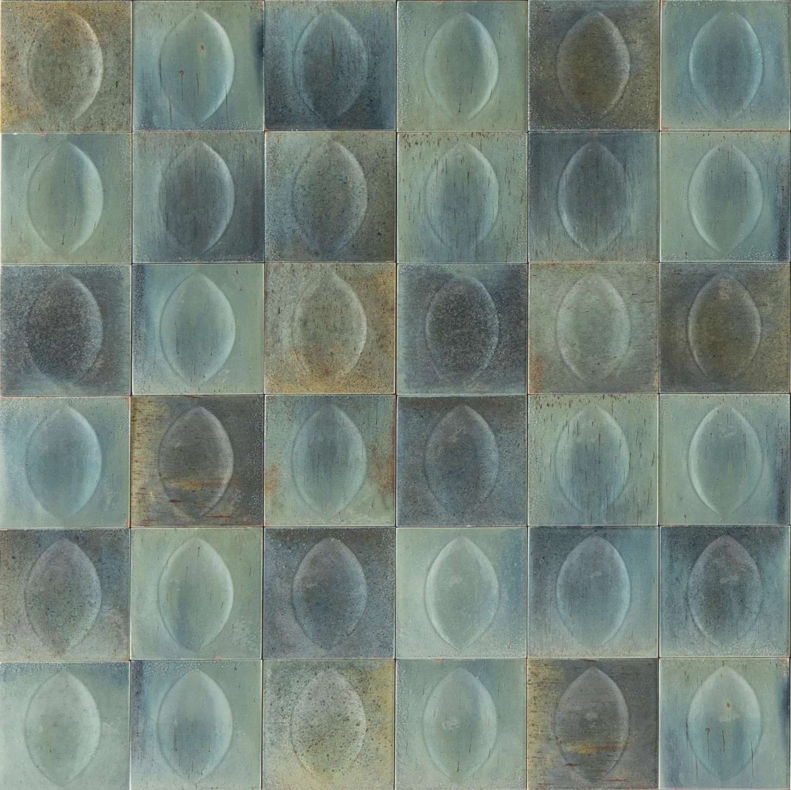 Gleeze Turchese Struttura Egg Glossy 10x10 R8GU