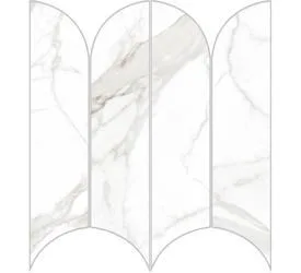 Incanto Calacatta Nobile Glossy Mosaico Ventaglio 28.1x31 R9CE
