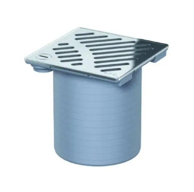 Aco 5141.22.00 easyflow plastični gornji deo slivnika sa rubom i rešetkom od inox-a