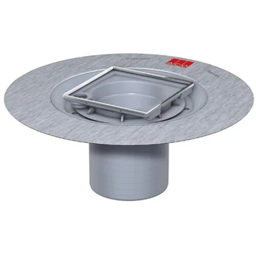 Aco Easyflow 5141.48.00 plastični gornji deo slivnika sa inox okvirom i flanšom 14,9x14,9cm