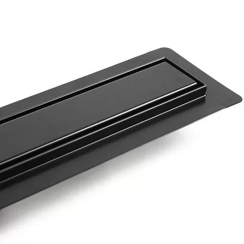 Aco shower drain classic kanal za t kab sa mat crnim završnim prelazom sa hor flanšom 585mm
