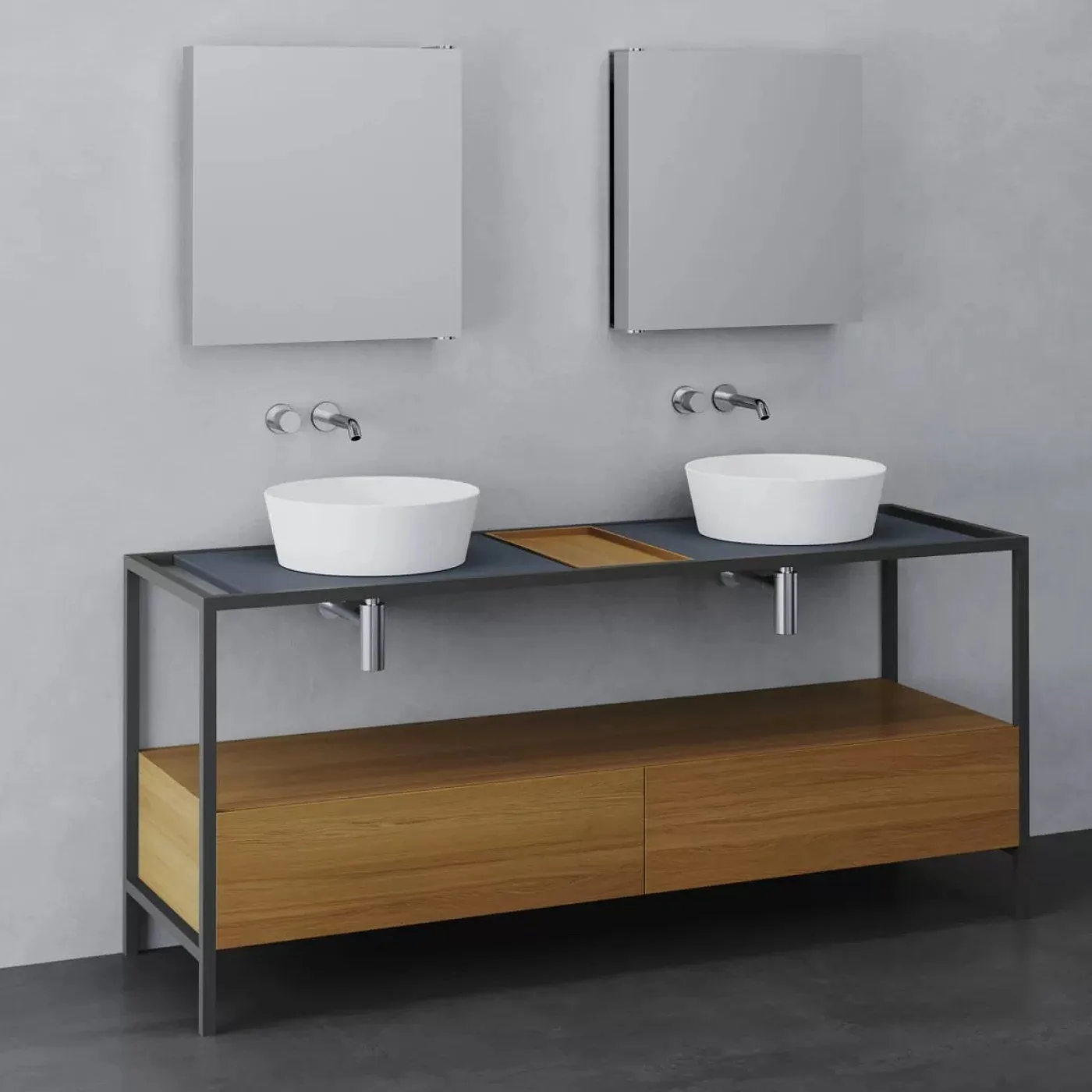 Azzurra Forma nadgradni umivaonik 43X43X14cm Cocoa FMLA043140C0CC