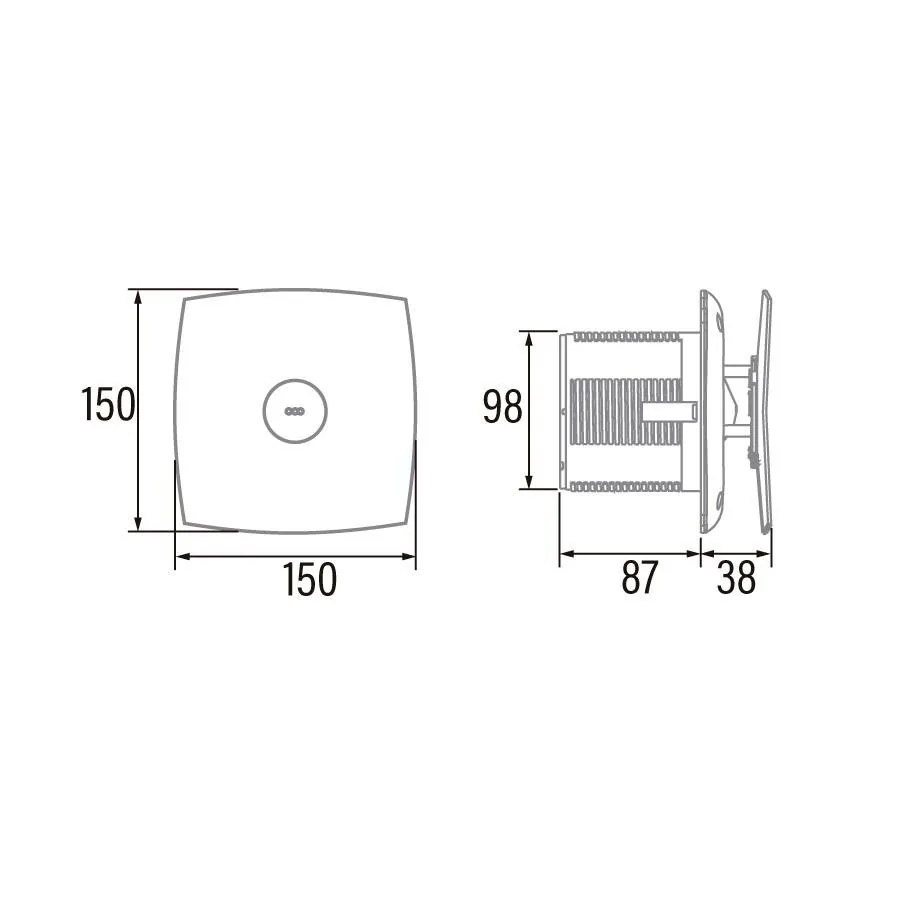 Cata Ventilator X-Mart 10 Matic Inox
