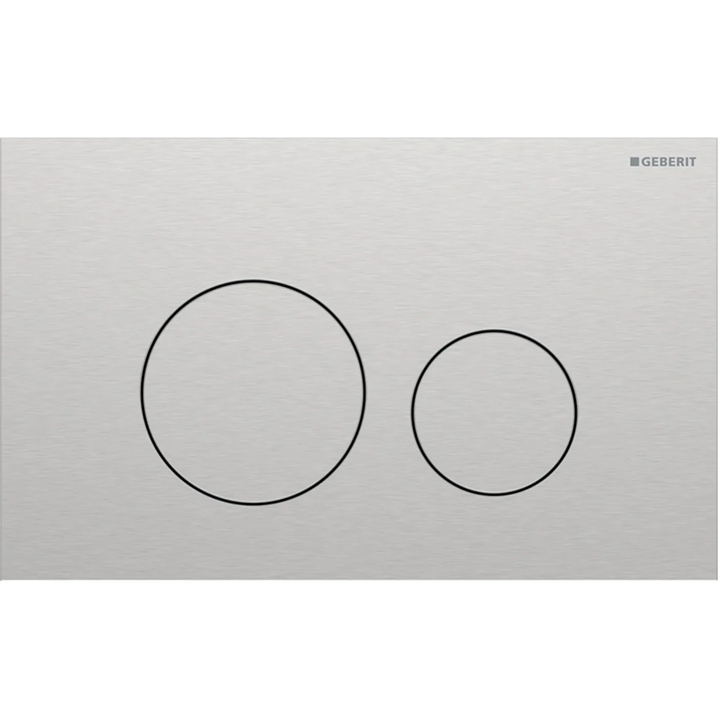 Geberit tipka za aktiviranje Sigma40 za dvokoličinsko ispiranje brušeni inox easy-to-clean 115.628.FW.1