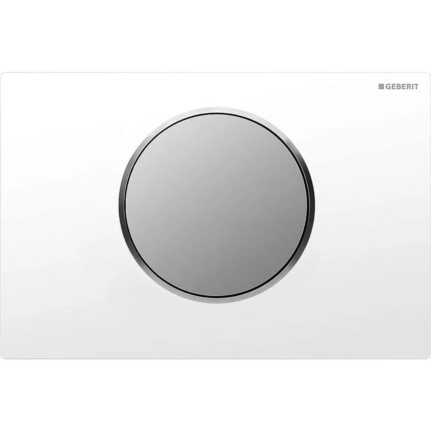 Geberit tipka za aktiviranje Sigma10 za jednokoličinsko ispiranje bela/hrom mat/hrom mat 115.758.KL.1