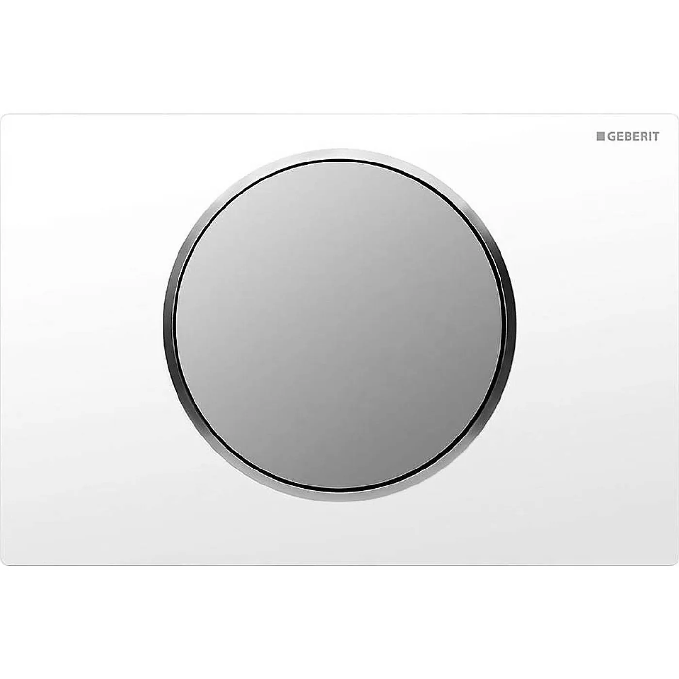 Geberit tipka za aktiviranje Sigma10 za jednokoličinsko ispiranje bela/hrom mat/hrom mat 115.758.KL.5