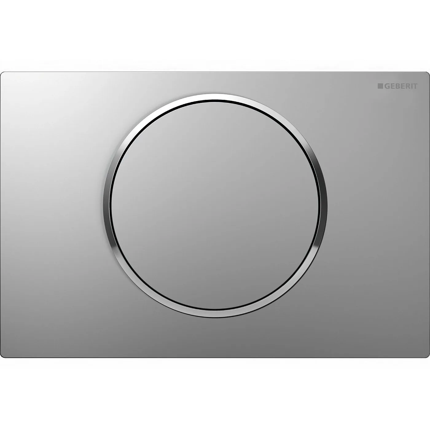 Geberit tipka za aktiviranje Sigma10 za jednokoličinsko ispiranje hrom mat/hrom sjaj/hrom mat 115.758.KN.5