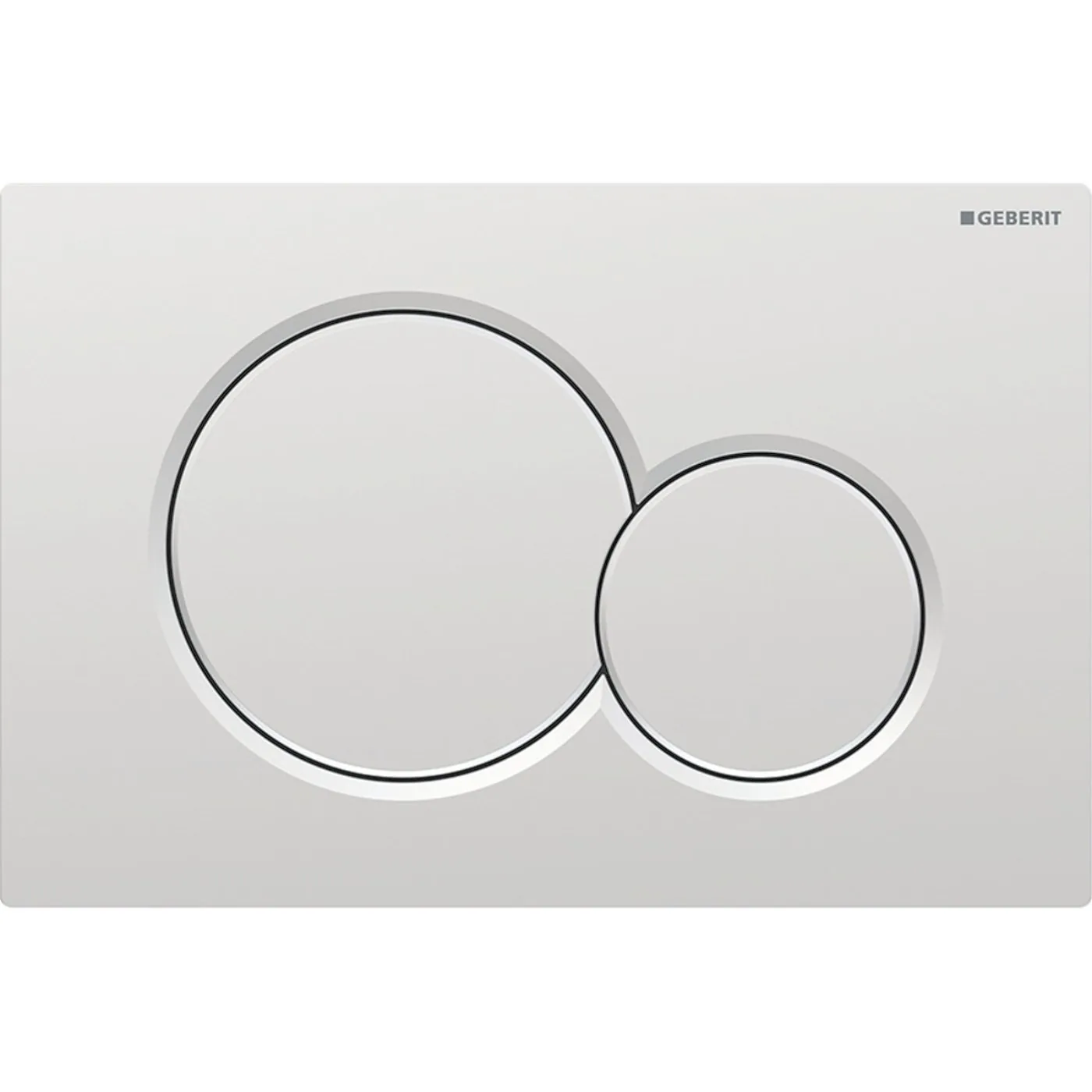 Geberit tipka za aktiviranje Sigma01 za dvokolicinsko ispiranje hrom mat easy-to-clean 115.770.JQ.5