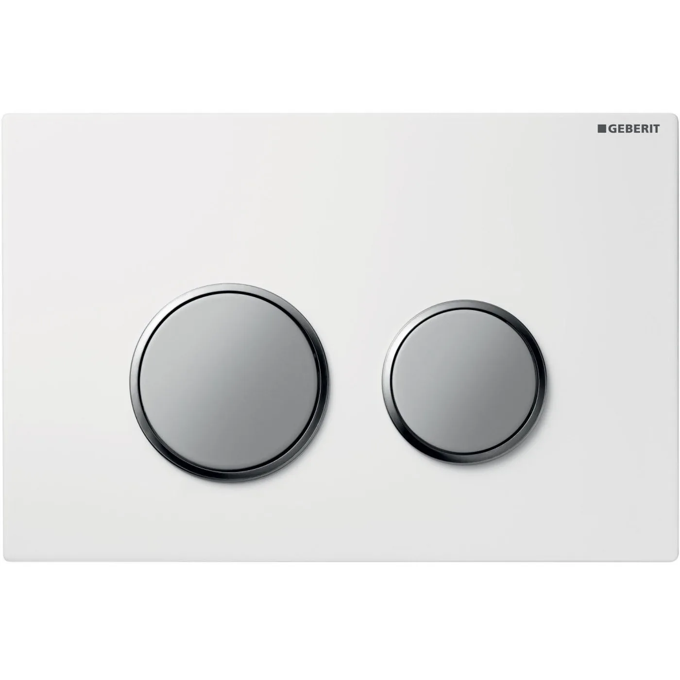 Geberit tipka za aktiviranje Sigma20 za dvokoličinsko ispiranje bela/hrom mat/bela 115.778.KL.1