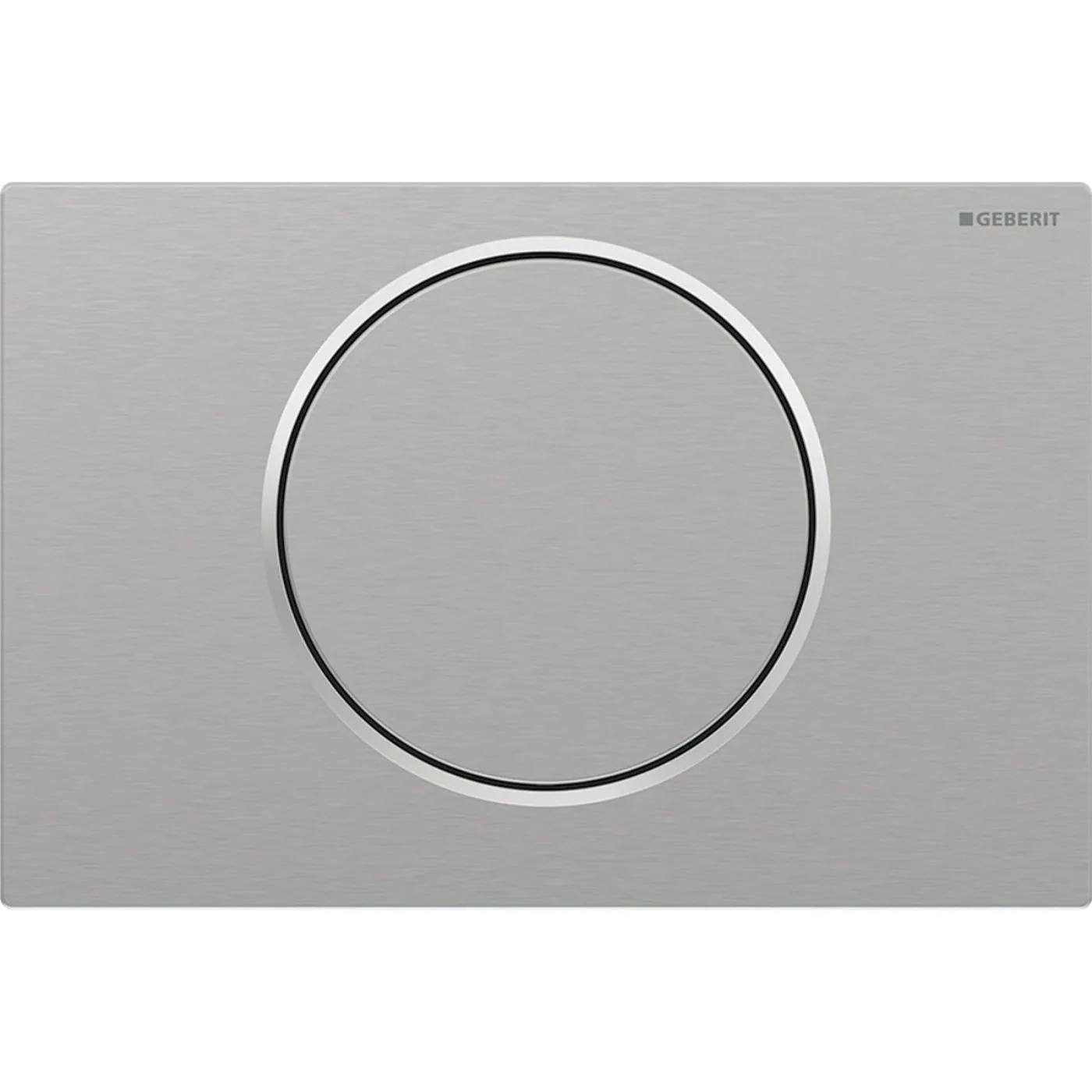 Geberit tipka za aktiviranje Sigma10 za jednokoličinsko ispiranje inox četkani/hrom sjaj/inox četkani easy-to-clean-antivandal 115.787.SN.5