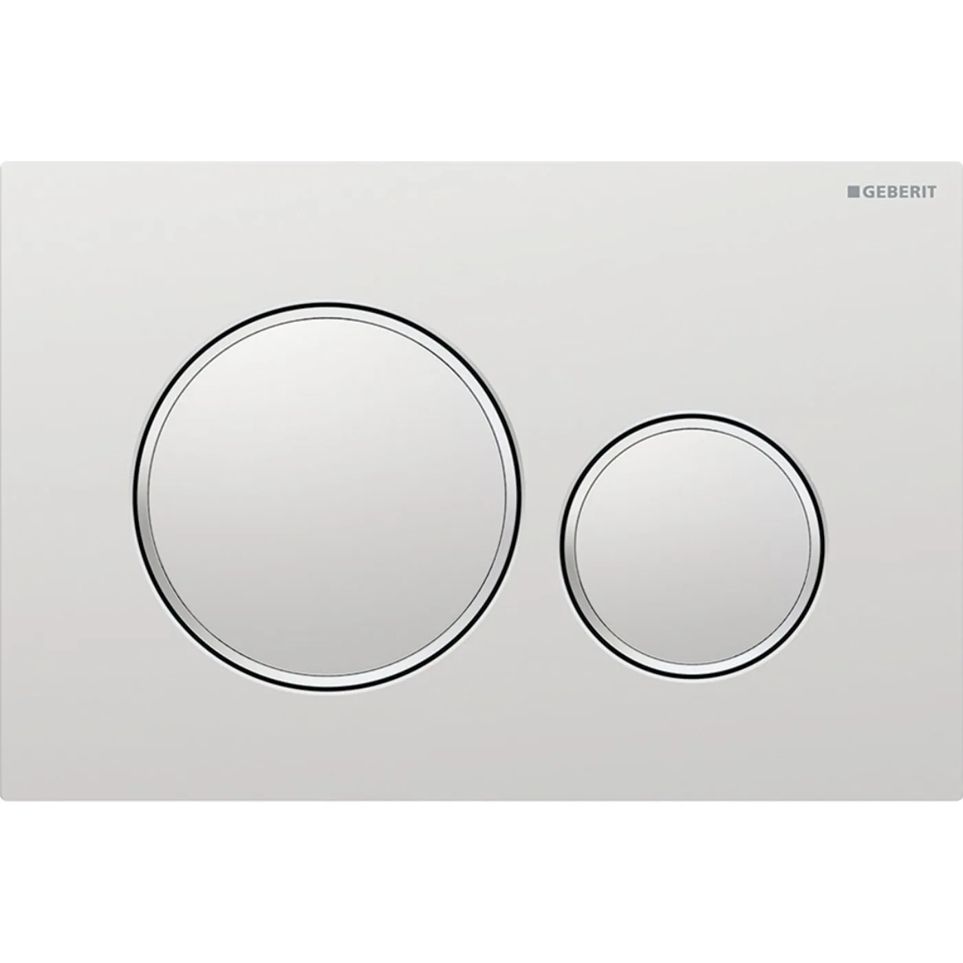 Geberit tipka za aktiviranje Sigma20 za dvokoličinsko ispiranje hrom mat easy-to-clean 115.882.JQ.1