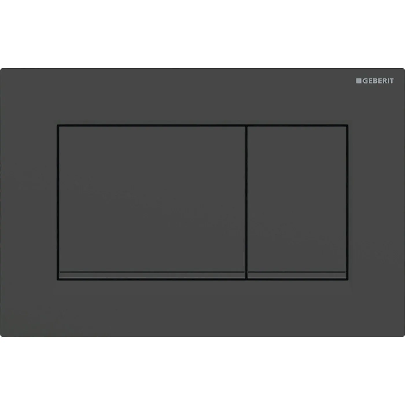 Geberit tipka za aktiviranje Sigma30 za dvokoličinsko ispiranje crna mat/crna/crna mat easy-to-clean 115.883.16.1