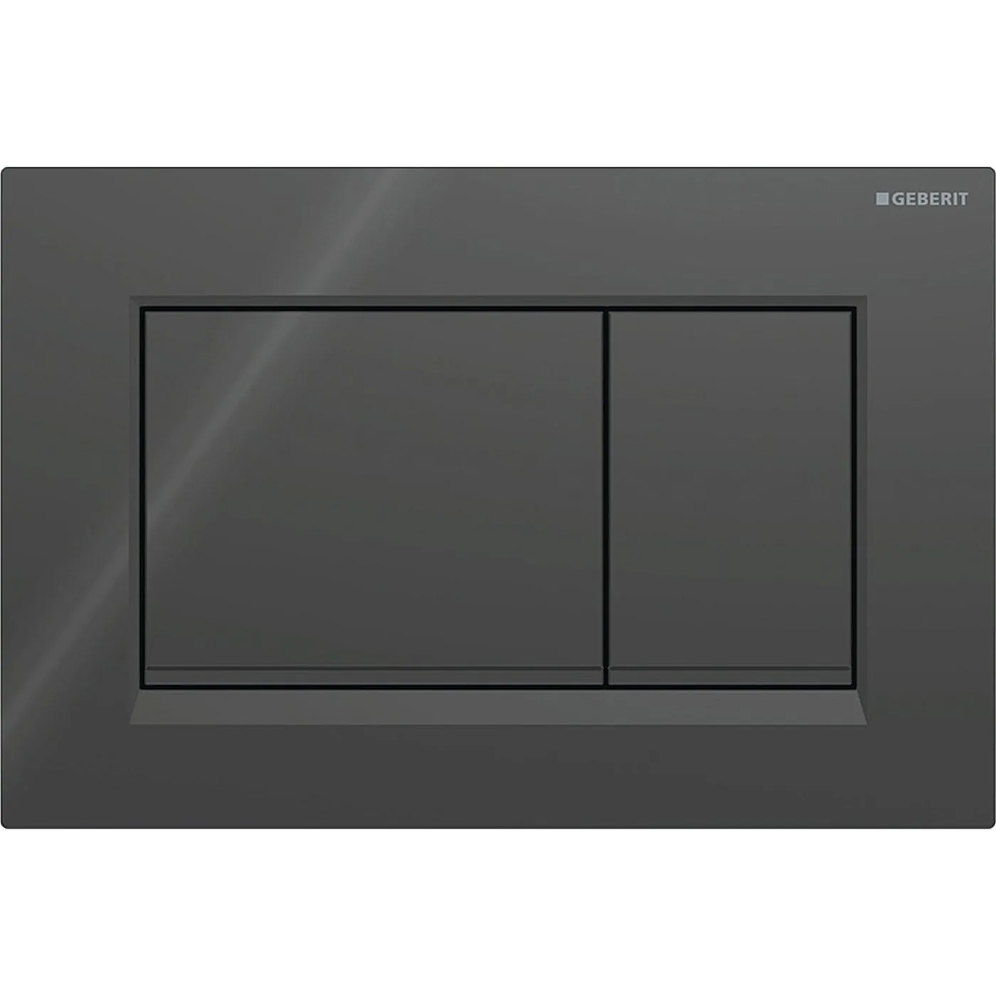 Geberit tipka za aktiviranje Sigma30 za dvokoličinsko ispiranje crna/crna mat/crna 115.883.DW.1
