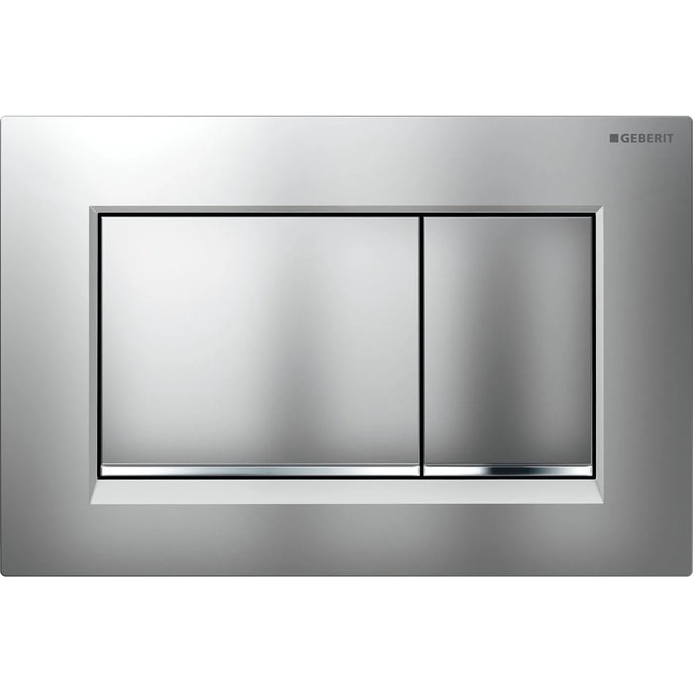 Geberit tipka za aktiviranje Sigma30 za dvokoličinsko ispiranje hrom mat/hrom sjaj/hrom mat 115.883.KN.1