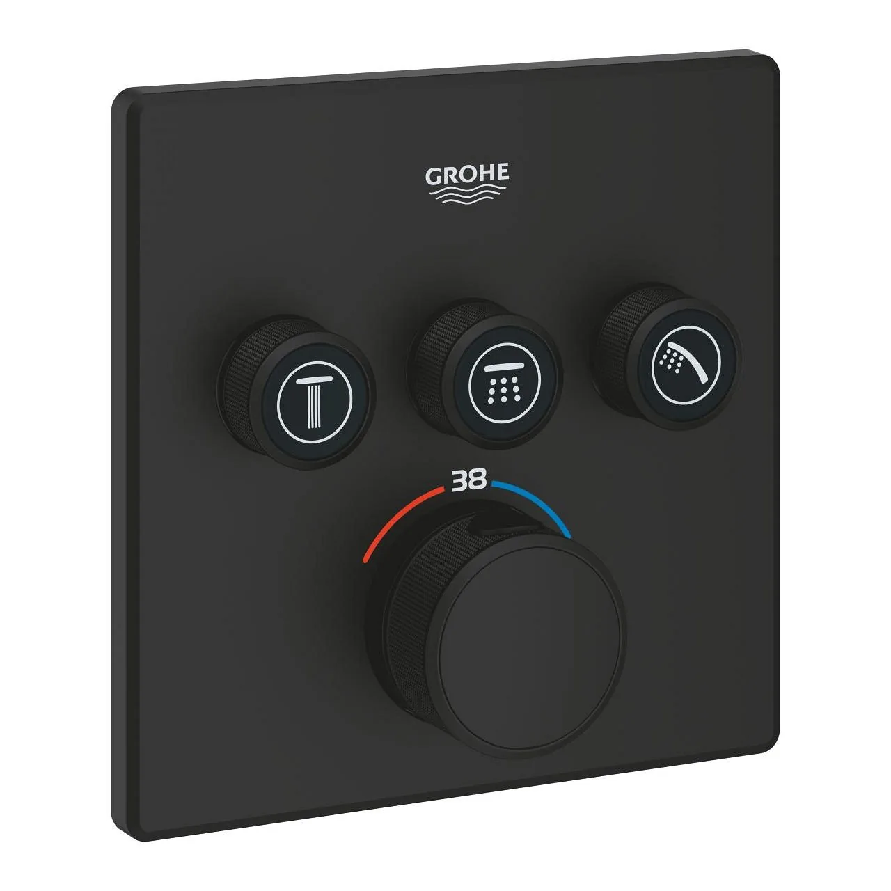 Grohe Grohtherm Smartcontrol Termostatcki Mešač Sa 3 Funkcije Phantom Black 102167KF00