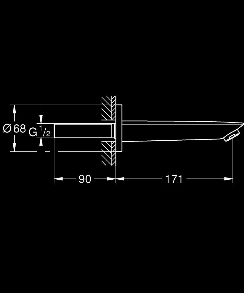 Grohe BauCosmopolitan izliv za kadu 13255001
